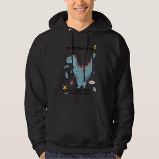 Vintage Daddysaurus Awesome Daddy  Daddy Dinosaur Hoodie