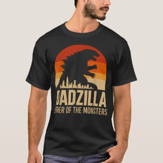 Vintage Dadzilla Vater der Monster Väter T-Shirt