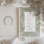 Vintage Daisy Art Nouveau Hochzeit Folieneinladung<br><div class="desc">Jugendstil Vintage Daisies Hochzeitseinladungen von Alphonse Mucha in einem floralen, romantischen und skurrilen Design. Viktorianische Schnörkel ergänzen klassische Deko-Schriftart. Bitte geben Sie Ihre persönlichen Informationen ein, und Sie sind fertig. Wenn Sie das Design weiter ändern möchten, klicken Sie einfach auf den blauen Button "Anpassen". Vielen Dank, dass Sie mein Design...</div>