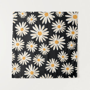 Vintage Daisy Blume nahtlos Vintages Muster. Di Wandteppich