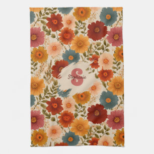 Vintage-Daisy-Blumenmuster Geschirrtuch