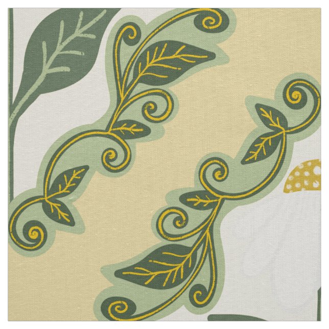 Vintage Daisy Vine Stoff (Muster)