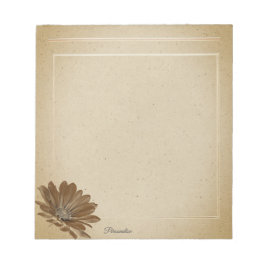 Vintage Daisy Wildblume Alt Paper Personal Notizblock