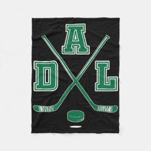 Vintage-Dallas-Hockeyschläger-T-Shirt Fleecedecke