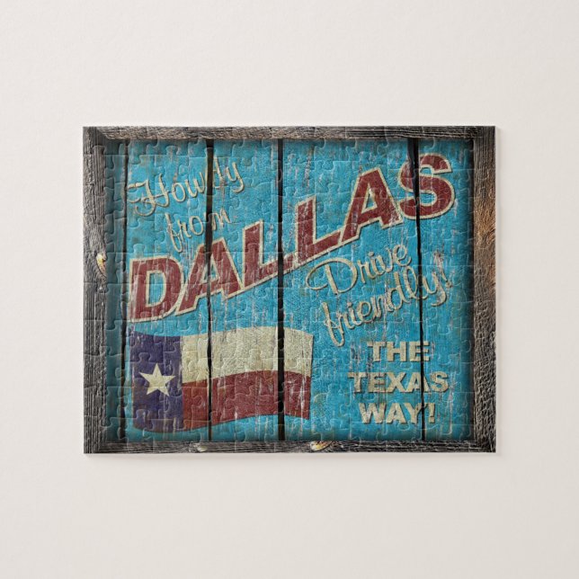 Vintage Dallas Puzzle (Horizontal)