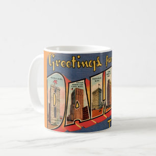 Vintage Dallas Texas Kaffeetasse