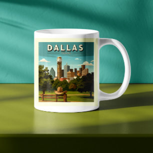 Vintage Dallas Texas Kaffeetasse