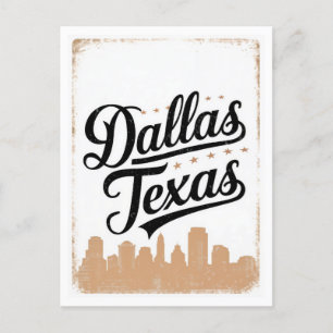 Vintage Dallas Texas Postkarte