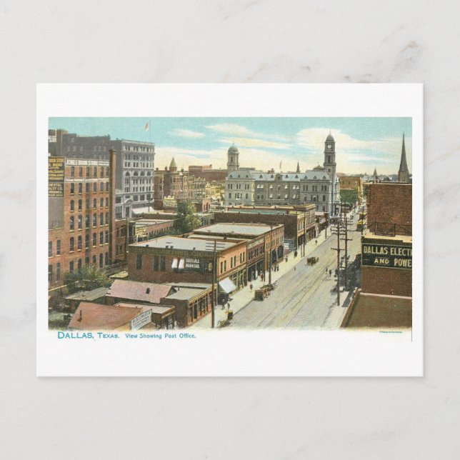 Vintage Dallas, Texas Postkarte (Vorderseite)