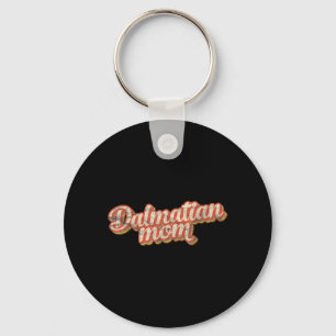 Vintage-Dalmatiner-Mutter-Geschenk Mutter-Feuerweh Schlüsselanhänger