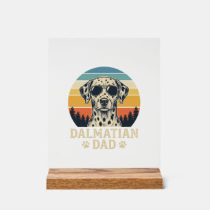 Vintage-Dalmatiner-Vater-Hunde-Liebhaber-Design_1 Acrylschild
