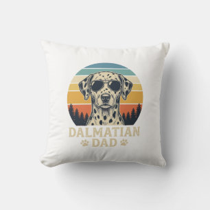 Vintage-Dalmatiner-Vater-Hunde-Liebhaber-Design_1 Kissen
