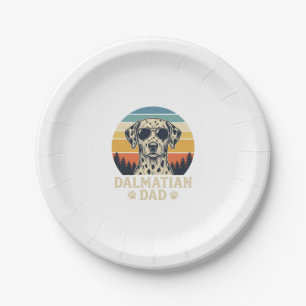 Vintage-Dalmatiner-Vater-Hunde-Liebhaber-Design_1 Pappteller