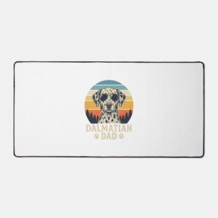 Vintage-Dalmatiner-Vater-Hunde-Liebhaber-Design_1 Schreibtischunterlage