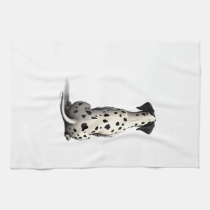 Vintage-Dalmatinerhund von hinten Illustration Min Geschirrtuch