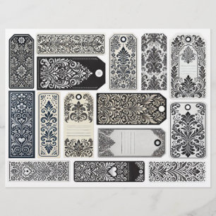 Vintage-Damask-Design-Junk-Journal-Tags