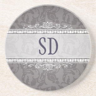 Vintage-Damask-eleganter Druck Untersetzer