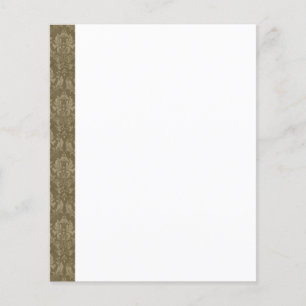 Vintage-Damask-Randpapier-Hintergrund-Flyer Flyer