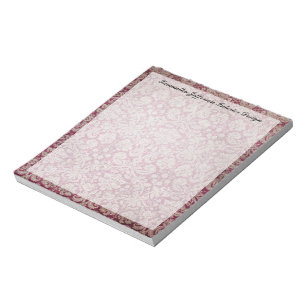Vintage-Damask-Wein, Personalisiert Notizblock