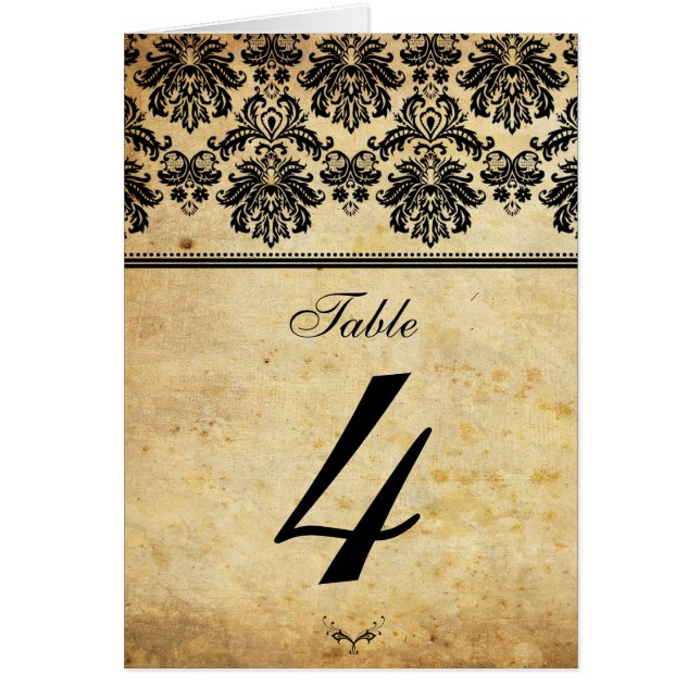 Vintage Damaskatsitznummer (Vorne)