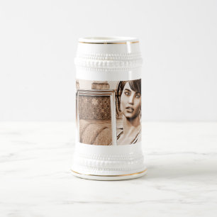 Vintage Dame Bierglas