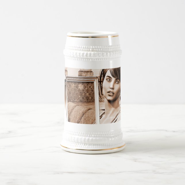 Vintage Dame Bierglas (Mittel)