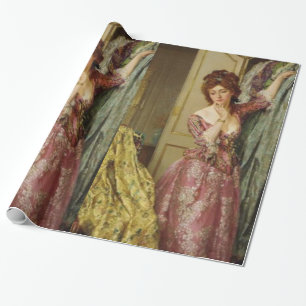 Vintage Dame Closet Party Geschenkpapier