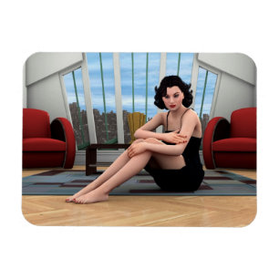 Vintage Dame Magnet