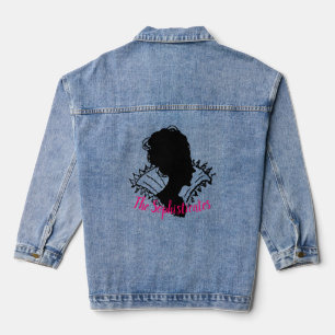 Vintage Dame mit Stil Jeansjacke