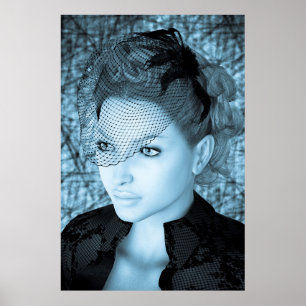 Vintage-Dame Poster