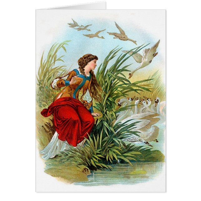 Vintage Dame With Swans (Vorne)