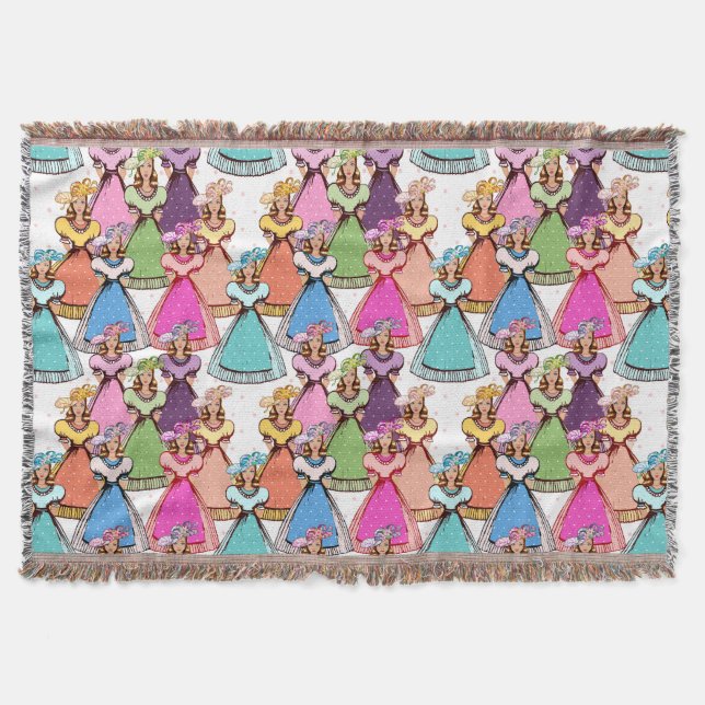 Vintage Damen Decke (Vorderseite)