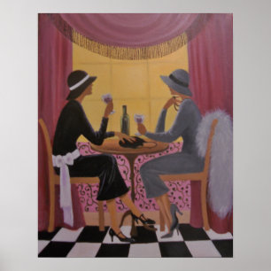 VINTAGE DAMENABEND, POSTER