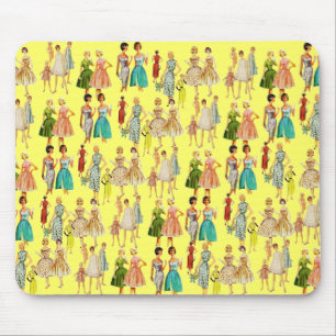 Vintage-Damenmode Mousepad