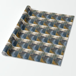 Vintage Dampflokomotive Geschenkpapier