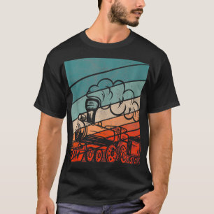 Vintage Dampflokomotive Lokomotive Lokomotive Bahn T-Shirt