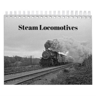 Vintage-Dampflokomotive-Zug-Geburtstag khaki Reise Kalender