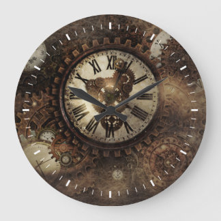 Vintage Dampfuhren Große Wanduhr