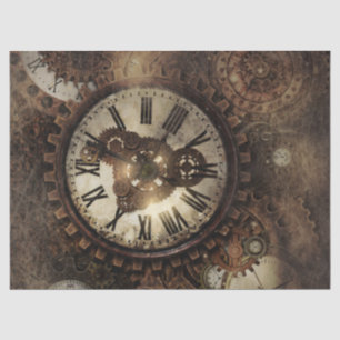 Vintage Dampfuhren Seidenpapier