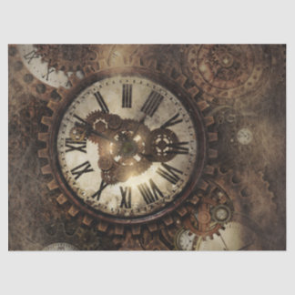 Vintage Dampfuhren Seidenpapier