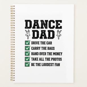 Vintage Dance Dad Checklist Shirt Design_1 Planer