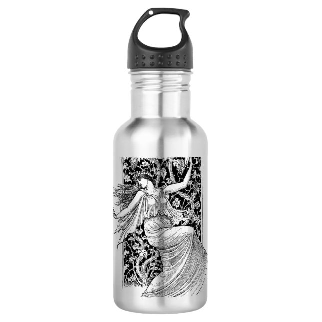 Vintage Dancing Water Flasche Edelstahlflasche (Vorderseite)