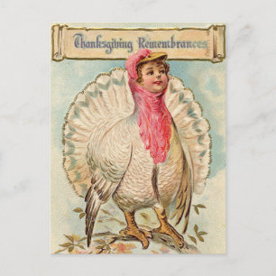 Vintage-Danckeskarte zum Erntedankfest Postkarte