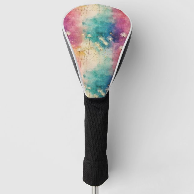 Vintage Dandelion Abstract Pattern (4) Golf Headcover (Vorderseite)