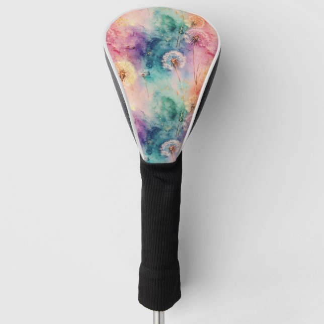 Vintage Dandelion Abstract Pattern (5) Golf Headcover (Vorderseite)