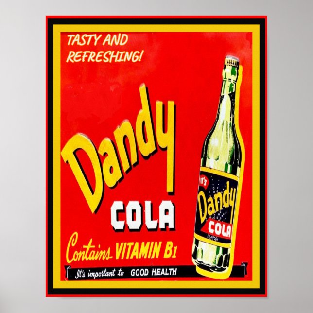 Vintage Dandy Cola Werbung Poster (Vorne)
