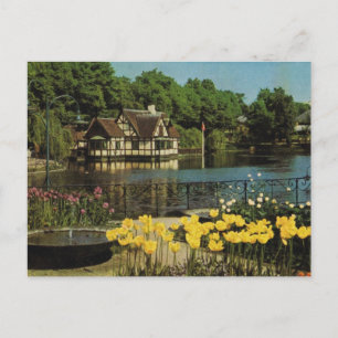 Vintage Dänemark, Kopenhagen, Tivoli, Fährhaus Postkarte