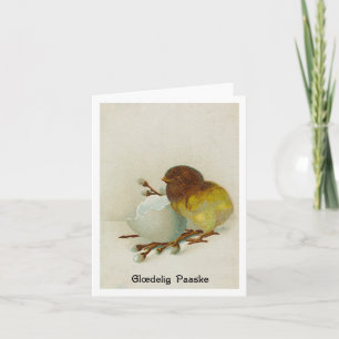 Vintage Dänische Kick Oaster Card - Glædelig Paask Karte