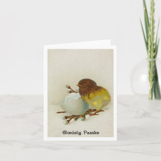 Vintage Dänische Kick Oaster Card - Glædelig Paask Karte