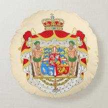Vintage dänisches königliches Wappen Dänemarks
